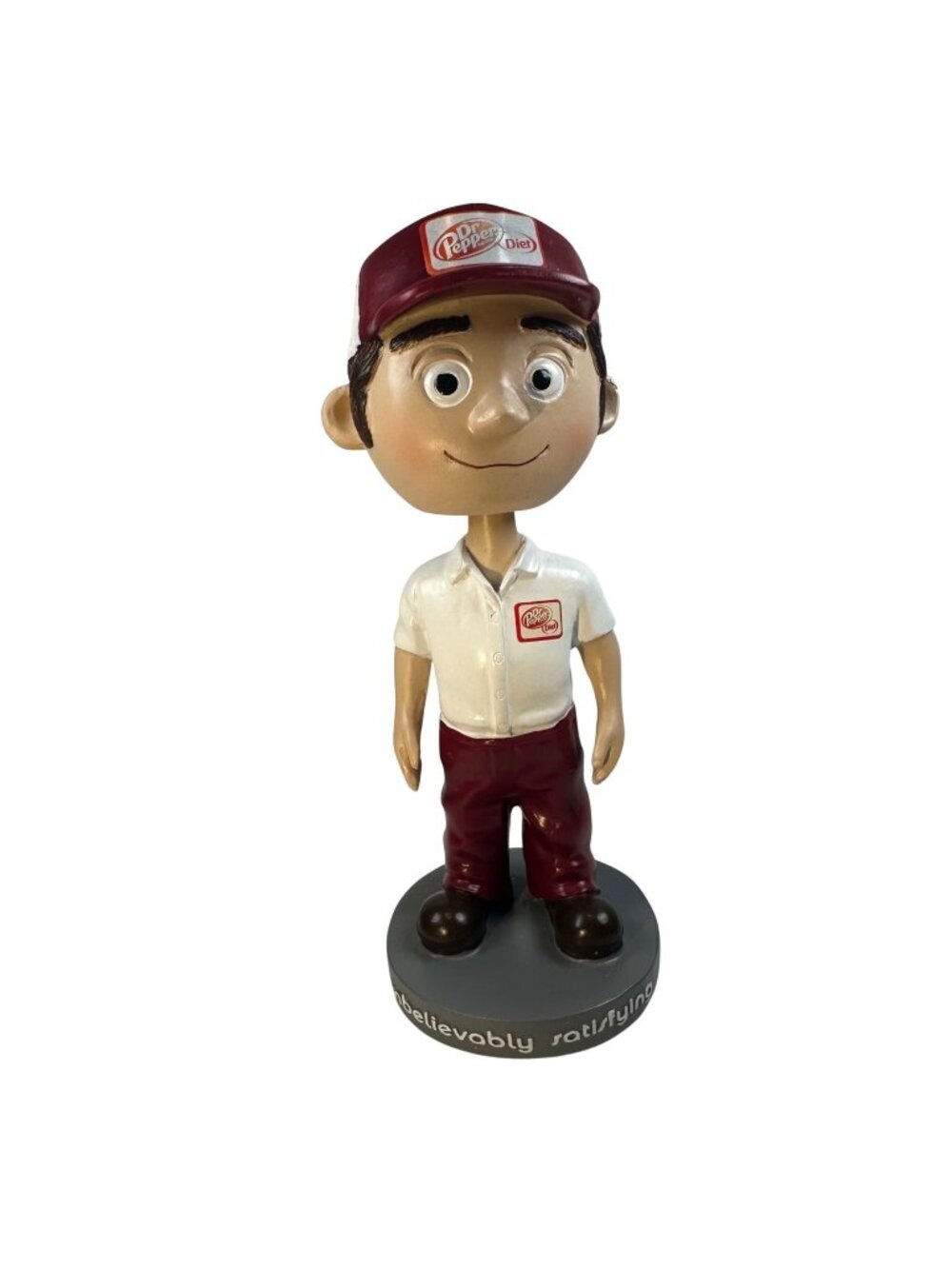Diet Dr Pepper Delivery Man Bobblehead Vintage Collectible Figurine Soda Texas